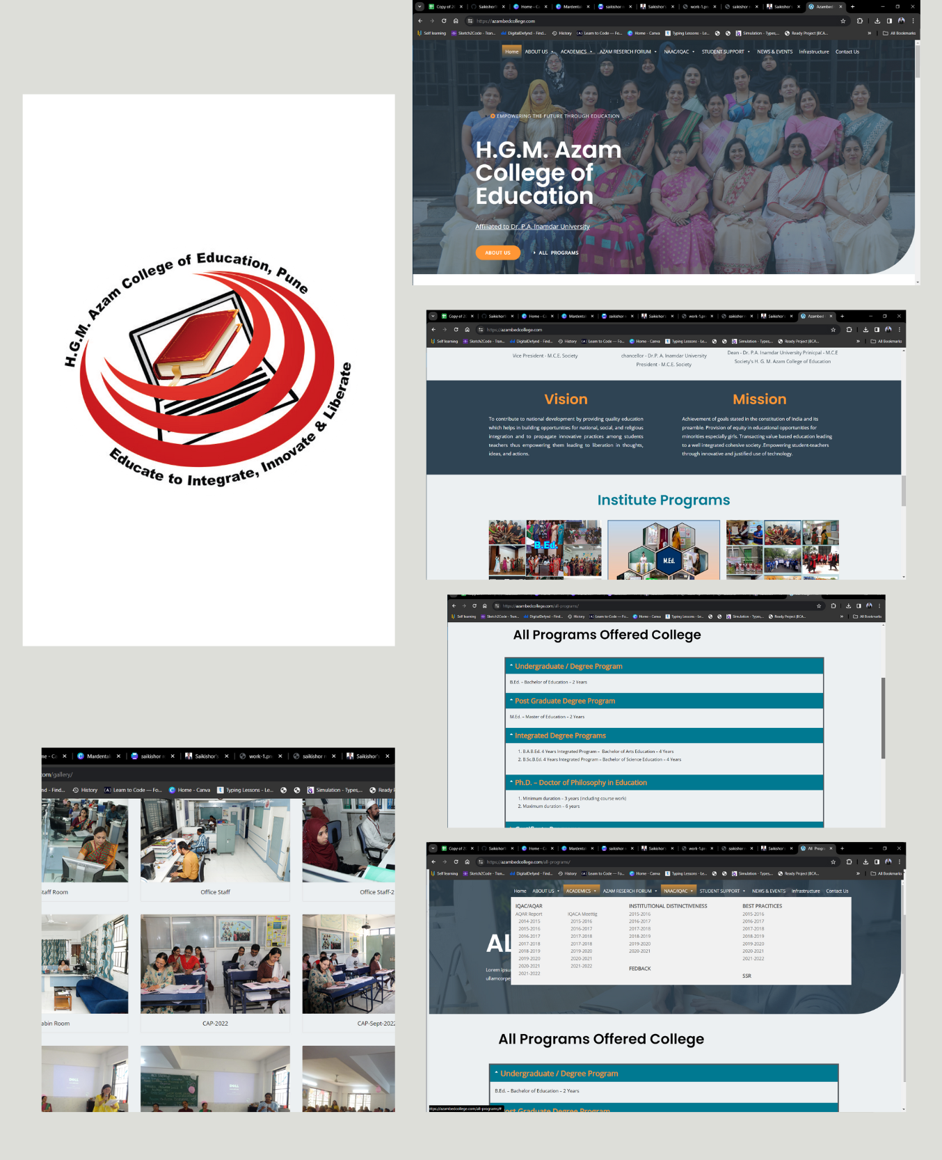 Website Development Project for HGM Azam College of Education