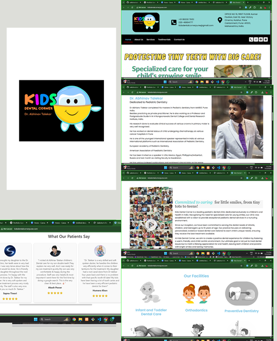 Kids Dental Corner Pune Website