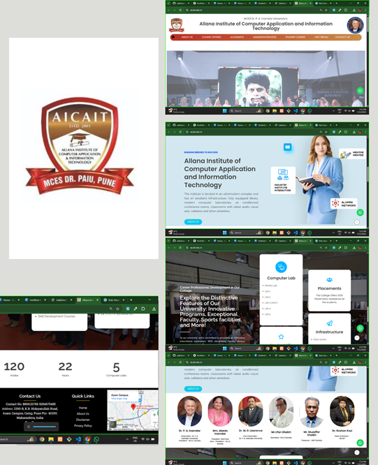Allana Institute of Computer Application Website